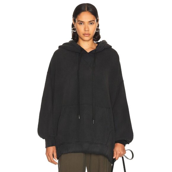 R13 Jumbo Hoodie in Black Oversized - Picture 1 of 4